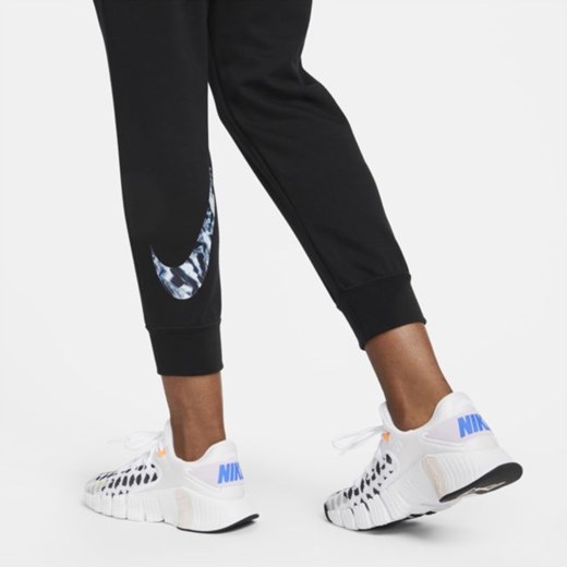 Damskie spodnie treningowe z nadrukiem Nike Dri-FIT Get Fit - Czerń Nike S Nike poland