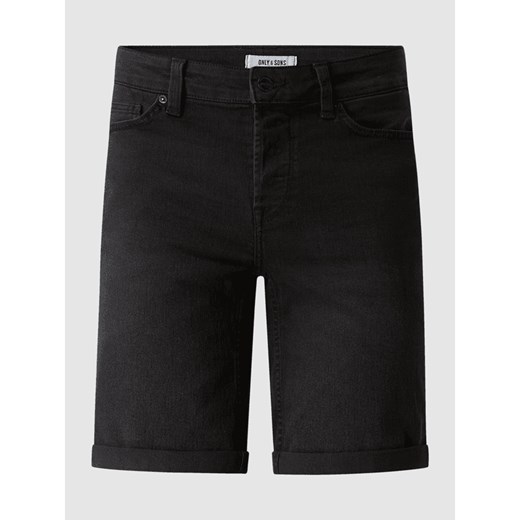 Szorty jeansowe z dodatkiem streczu model ‘Ply’ Only & Sons M Peek&Cloppenburg 