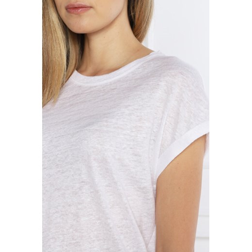 Calvin Klein Lniany t-shirt | Regular Fit Calvin Klein XS Gomez Fashion Store
