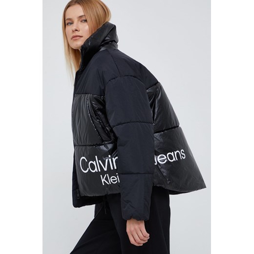 Calvin Klein Jeans kurtka damska kolor czarny zimowa XL ANSWEAR.com