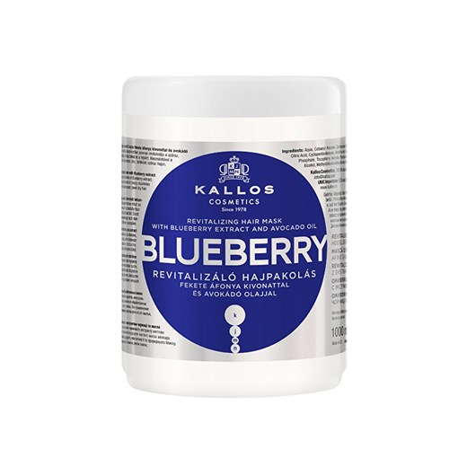 Kallos Blueberry Revitalizing Hair Mask With Blueberry Extract And Avocado Oil Kallos onesize okazja Primodo