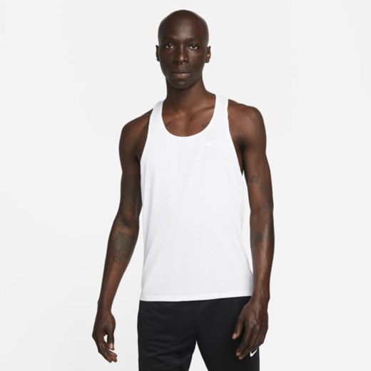 Męska startowa koszulka bez rękawów Nike Dri-FIT Fast - Biel Nike XL Nike poland