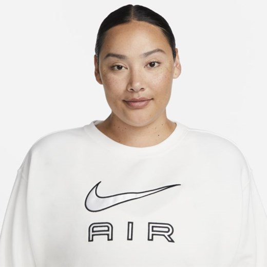 Damska bluza dresowa z dzianiny dresowej Nike Air (duże rozmiary) - Biel Nike 3X wyprzedaż Nike poland