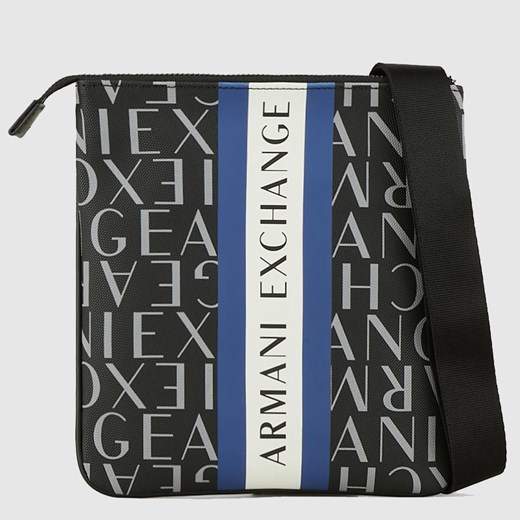 ARMANI EXCHANGE - Czarna męska torba na ramię w logo Armani Exchange  outfit.pl