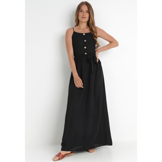 Czarna Sukienka Semazik ze sklepu Born2be Odzież w kategorii Sukienki - zdjęcie 141372288