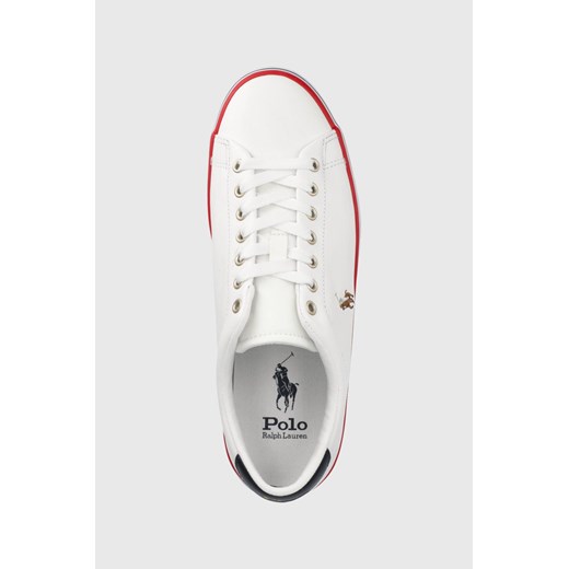 Polo Ralph Lauren sneakersy skórzane LONGWOOD kolor biały Polo Ralph Lauren 43 okazyjna cena ANSWEAR.com