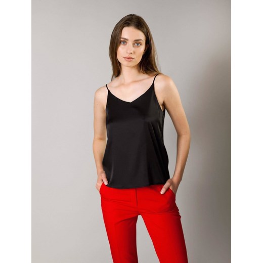 Czarny satynowy top Molton 44 Molton