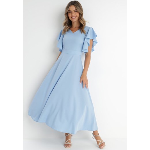 Niebieska Sukienka Emilienne ze sklepu Born2be Odzież w kategorii Sukienki - zdjęcie 141404338