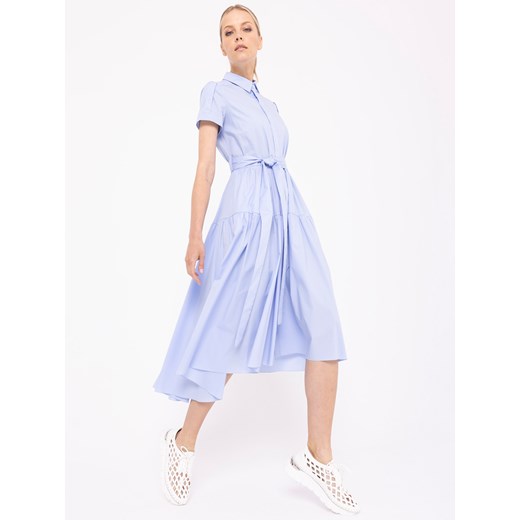 Błękitna sukienka szmizjerka Deni Cler Milano Deni Cler Milano 40 (44 IT) Eye For Fashion