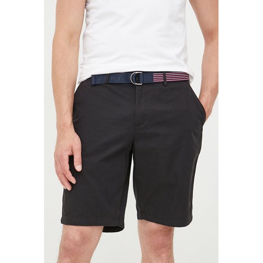 Tommy Hilfiger szorty bawełniane męskie kolor czarny Tommy Hilfiger 33 ANSWEAR.com