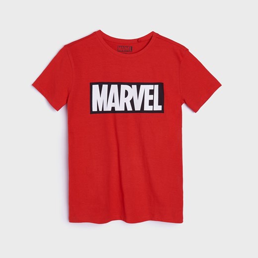 Sinsay - Koszulka Marvel - Czerwony Sinsay 164 Sinsay okazyjna cena
