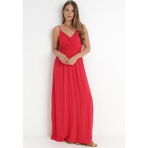 Czerwona Sukienka Cadole ze sklepu Born2be Odzież w kategorii Sukienki - zdjęcie 141501625
