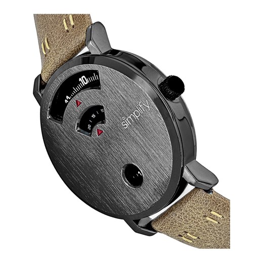 Zegarek kwarcowy "The 7000" w kolorze oliwkowo-czarno-szarym Simplify onesize promocja Limango Polska