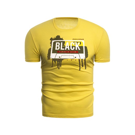 koszulka t-shirt 14-100 żółta Risardi XL Risardi