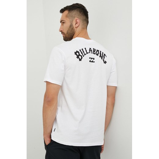 Billabong t-shirt bawełniany kolor biały z nadrukiem Billabong XL ANSWEAR.com