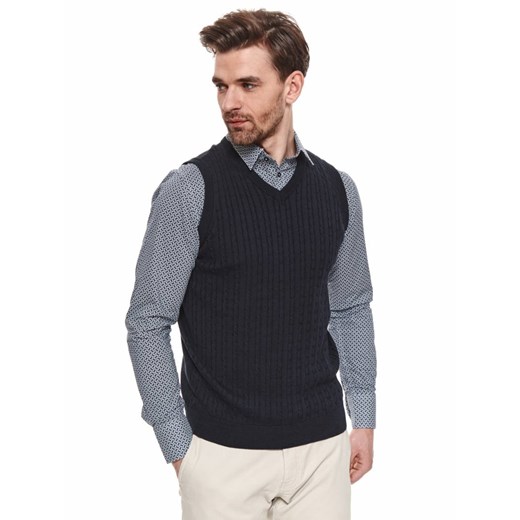 Kamizelka z przeplotami Top Secret XL wyprzedaż Top Secret