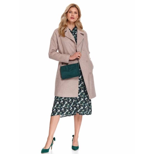 Płaszcz damski z tkaniny boucle Top Secret 42 wyprzedaż Top Secret