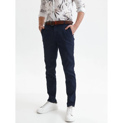 Spodnie ze strukturalnej tkaniny ze sklepu Top Secret w kategorii Spodnie męskie - zdjęcie 141520199