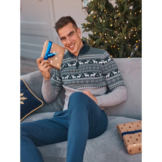 Sweter ze świątecznym motywem ze sklepu Top Secret w kategorii Swetry męskie - zdjęcie 141524495