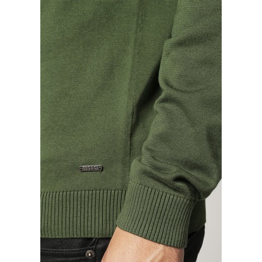 edc by Esprit ESSENT Sweter zielony zalando zielony elegancki