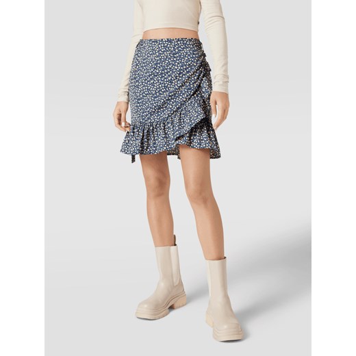 Spódnica mini w stylu kopertowym model ‘ONLOLIVIA AOP WRAP SKIRT’ M Peek&Cloppenburg
