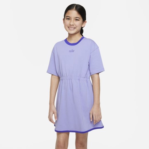 Sukienka dla dużych dzieci (dziewcząt) Nike Sportswear Icon Clash - Fiolet Nike XS Nike poland