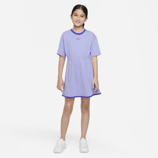 Sukienka dla dużych dzieci (dziewcząt) Nike Sportswear Icon Clash - Fiolet Nike L Nike poland