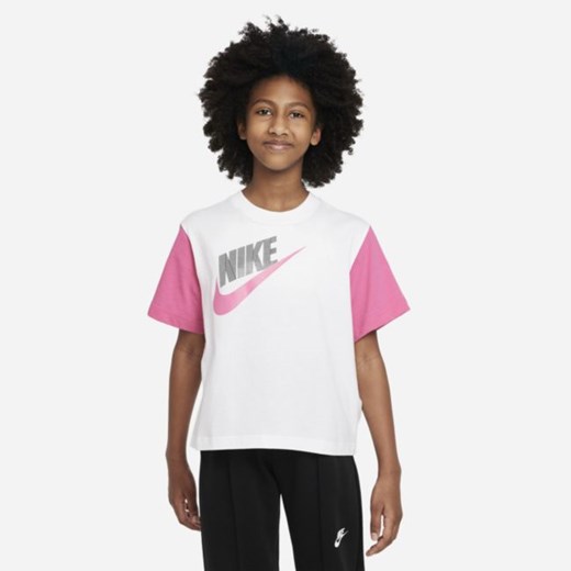 Luźny T-shirt do tańca dla dużych dzieci (dziewcząt) Nike Sportswear Essential - Nike S Nike poland