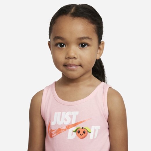 Zestaw koszulka bez rękawów i spodenki dla maluchów Nike - Różowy Nike 3T Nike poland