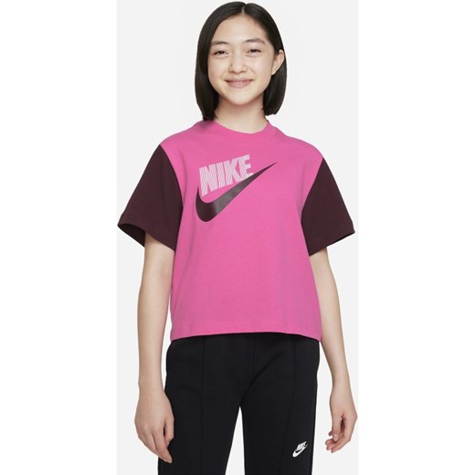 Luźny T-shirt do tańca dla dużych dzieci (dziewcząt) Nike Sportswear Essential - Nike M Nike poland