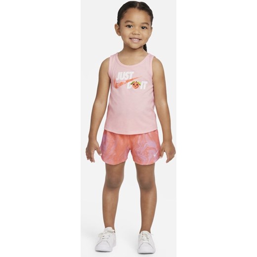 Zestaw koszulka bez rękawów i spodenki dla maluchów Nike - Różowy Nike 3T Nike poland