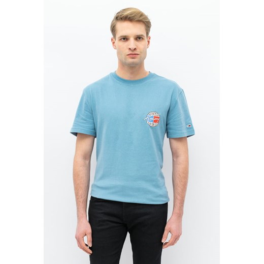 t-shirt męski tommy jeans dm0dm08795 niebieski ze sklepu Royal Shop w kategorii T-shirty męskie - zdjęcie 141564205