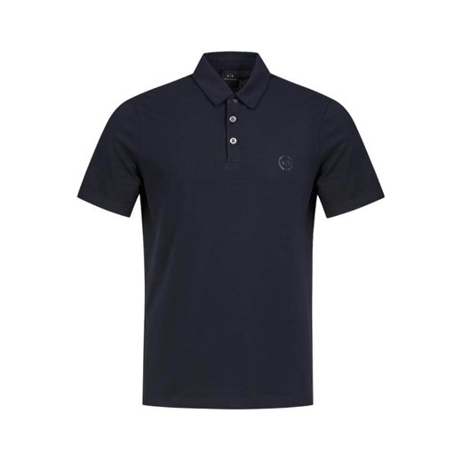 POLO MĘSKIE ARMANI EXCHANGE 8NZF78 ZJ81Z GRANATOWE (S) Armani Exchange L wyprzedaż Royal Shop