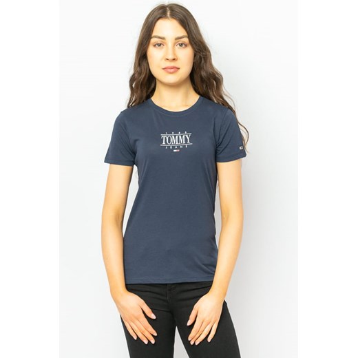 t-shirt damski tommy jeans granatowy ze sklepu Royal Shop w kategorii Bluzki damskie - zdjęcie 141564975
