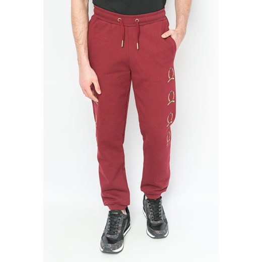 spodnie męskie dresowe tommy jeans dm0dm05896 bordowe ze sklepu Royal Shop w kategorii Spodnie męskie - zdjęcie 141565588