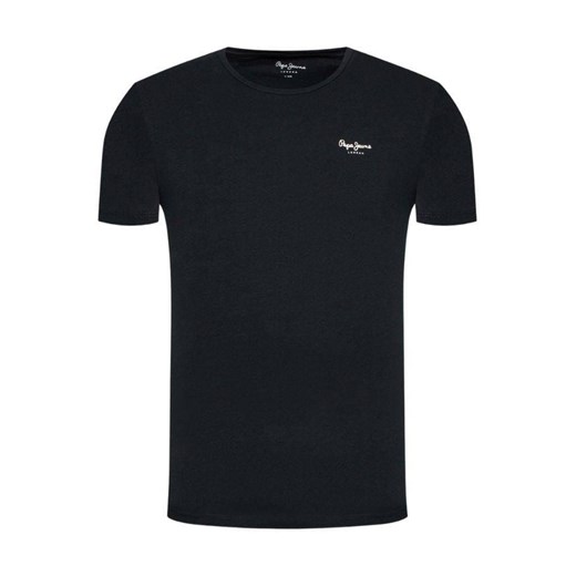 t-shirt męski pepe jeans pm508212 czarny ze sklepu Royal Shop w kategorii T-shirty męskie - zdjęcie 141566035