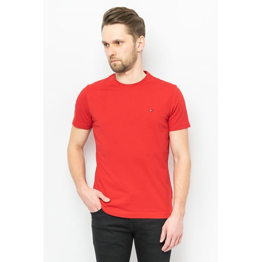 t-shirt męski tommy hilfiger xm0xm01406 czerwony ze sklepu Royal Shop w kategorii T-shirty męskie - zdjęcie 141566108