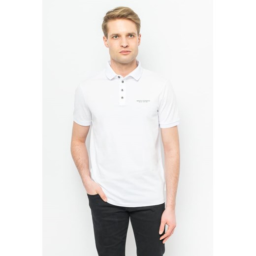 POLO MĘSKIE ARMANI EXCHANGE 8NZF80 BIAŁE (S) Armani Exchange M okazja Royal Shop