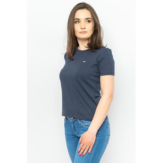 t-shirt damski tommy jeans dw0dw06901 granatowy ze sklepu Royal Shop w kategorii Bluzki damskie - zdjęcie 141566777