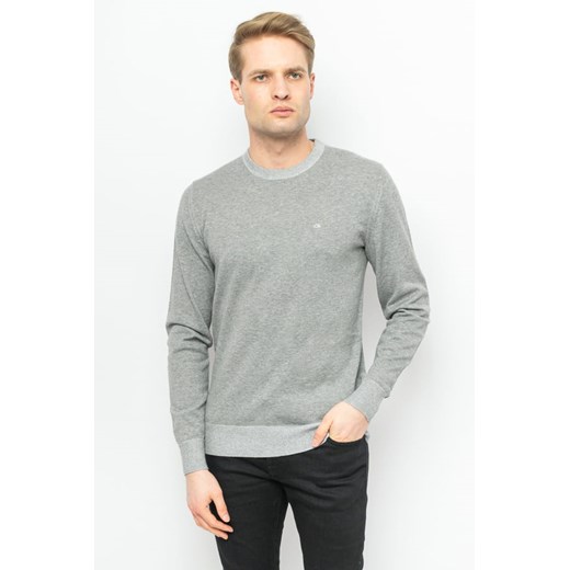 sweter męski calvin klein jeans k10k104920 szary ze sklepu Royal Shop w kategorii Swetry męskie - zdjęcie 141567099