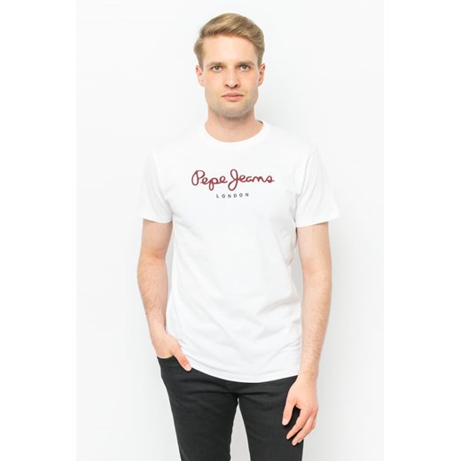 t-shirt męski pepe jeans pm508208 biały ze sklepu Royal Shop w kategorii T-shirty męskie - zdjęcie 141567477