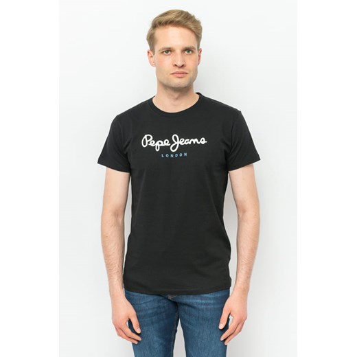 t-shirt męski pepe jeans pm508208 czarny ze sklepu Royal Shop w kategorii T-shirty męskie - zdjęcie 141567485
