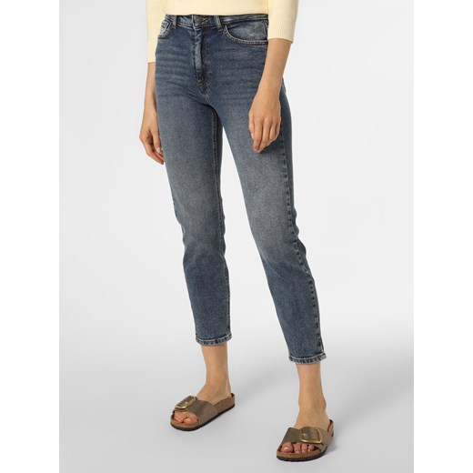 Noisy May Jeansy Kobiety Bawełna blue stone jednolity ze sklepu vangraaf w kategorii Jeansy damskie - zdjęcie 141579406