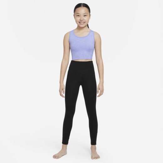 Koszulka bez rękawów dla dużych dzieci (dziewcząt) Nike Yoga Dri-FIT - Fiolet Nike M Nike poland