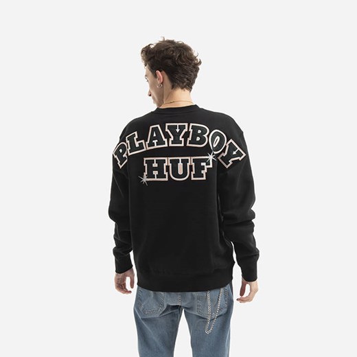 Bluza męska HUF x Playboy Rabbit Head Crew 'After Hours' FL00182 BLACK Huf M sneakerstudio.pl promocja