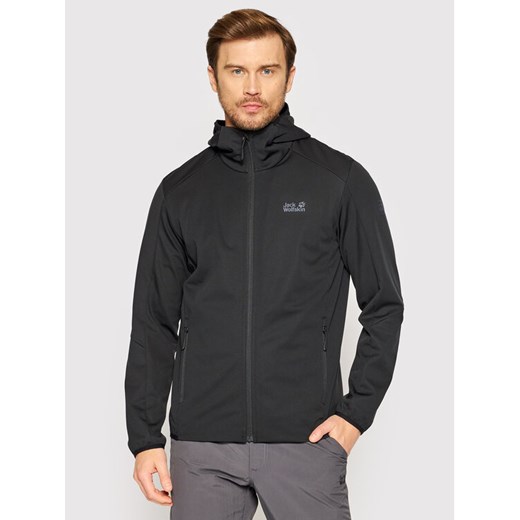 Jack Wolfskin Kurtka softshell Go Hike 1306921 Czarny Regular Fit Jack Wolfskin M wyprzedaż MODIVO