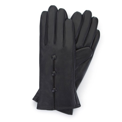 Damskie rękawiczki skórzane z guzikami Wittchen L, XL, XS, S, M promocyjna cena WITTCHEN