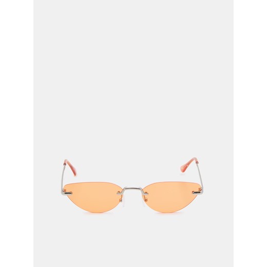 Sinsay - Okulary przeciwsłoneczne - Pomarańczowy Sinsay Jeden rozmiar okazja Sinsay