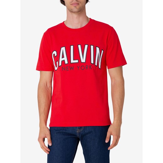 Calvin Klein Koszulka Czerwony Calvin Klein XL okazyjna cena BIBLOO