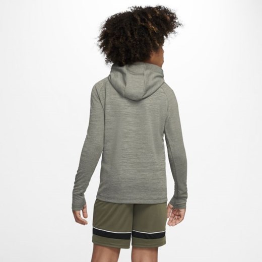 Bluza piłkarska z kapturem dla dużych dzieci Nike Dri-FIT Academy - Brązowy Nike L Nike poland